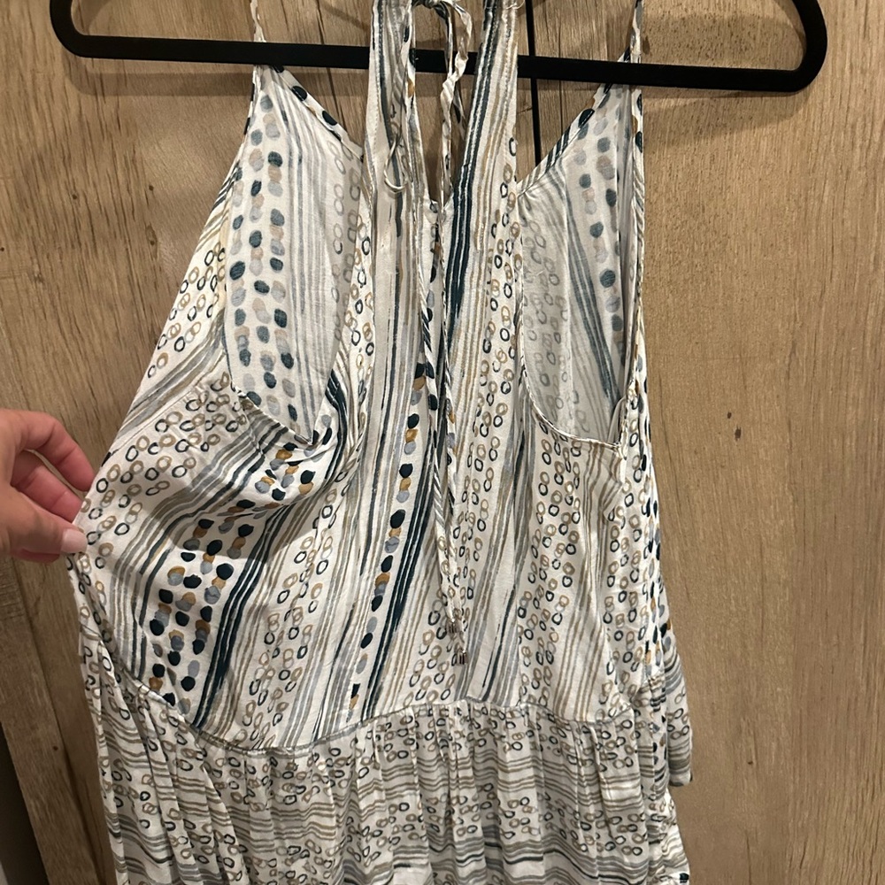 Lovestitch Halter Dress with Stripes and Dots